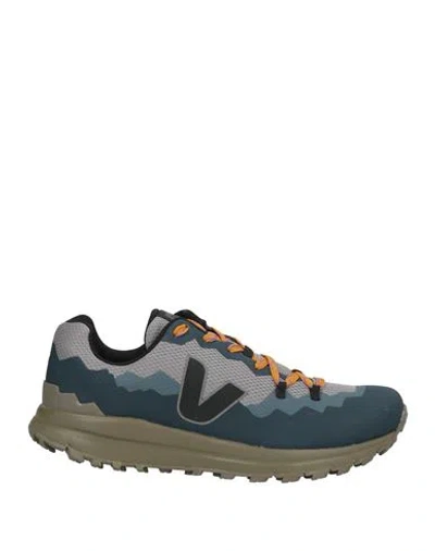 Veja Man Sneakers Slate Blue Size 9 Textile Fibers