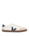 Veja Multicolor Suede And Fabric Volley Sneakers In White