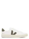 Veja White Low-top Sneakers With Logo Patch In Leather Man In White