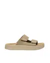 Veja Touch-strap Platform Sandals In Brown