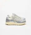 Veja Polyester Sneakers In Silver