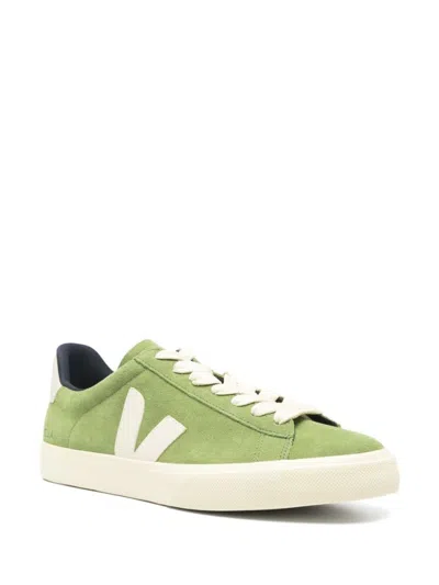 VEJA MEN GREEN LOGO CAMPO SNEAKERS, 9 LUXURY SNEAKERS FOR MEN DARVEYS
