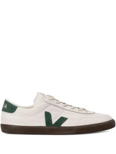 Veja Multicolour Leather Suede Sneaker In White