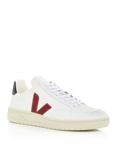 VEJA MEN'S V-12 LOW TOP LEATHER SNEAKERS,XD021955B