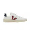 Veja V-12 Leather Sneakers In White