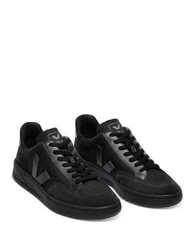 Veja Men's V-12 Low Top Sneakers In Black