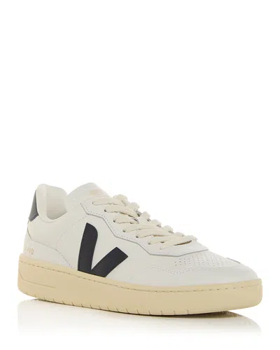 VEJA MEN'S V-90 LOW TOP LEATHER SNEAKERS