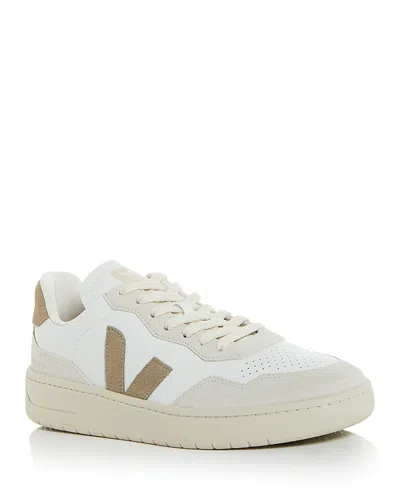 VEJA MEN'S V-90 LOW TOP LEATHER SNEAKERS
