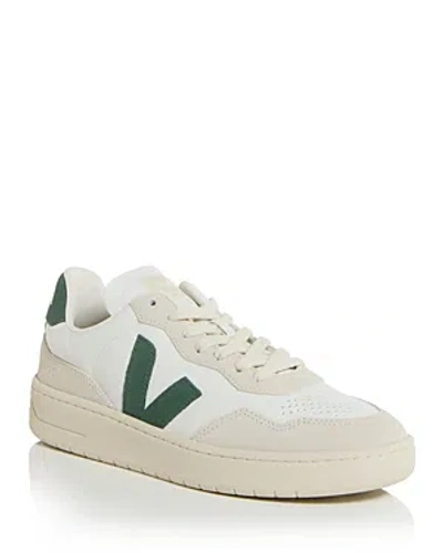 Veja V-90 Organic Leather Sneaker In Neutral