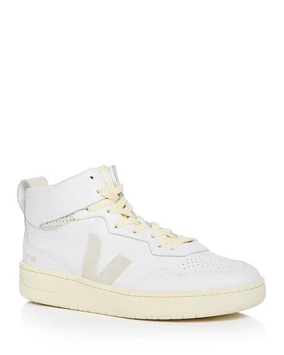 Veja Men's V95 High Top Sneakers In White