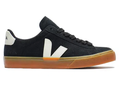 Pre-owned Veja Men's  Campo Bold Suede Sneakers In Black/pierre