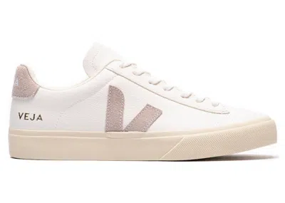 Pre-owned Veja Men's  Campo Leather Sneakers In Extra White/babe