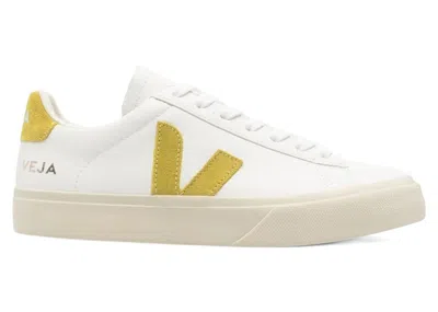 Pre-owned Veja Men's  Campo Leather Sneakers In White/liquor