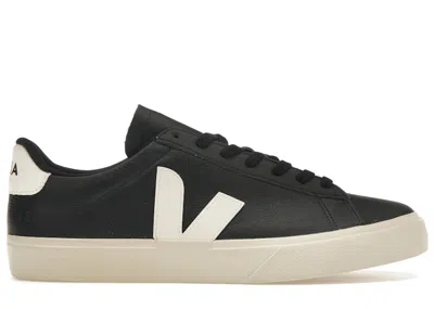 Pre-owned Veja Men's  Campo Low Chromefree Sneakers In Black/white In Multi
