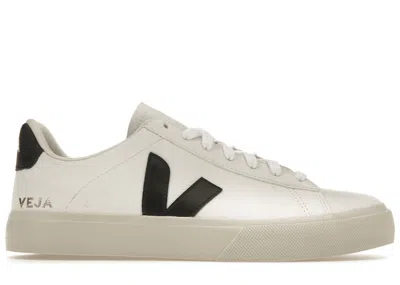 Pre-owned Veja Men's  Campo Low Chromefree Sneakers In White/black