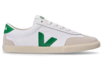 Pre-owned Veja Men's  Campo Sneakers In White/emeraude