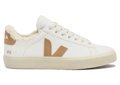 Pre-owned Veja Men's  Campo Winter Low Chromefree Sneakers In White/desert In Sand