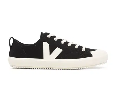 Pre-owned Veja Men's  Nova Canvas Low Sneakers In Black/pierre