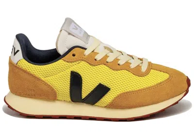 Pre-owned Veja Men's  Rio Branco Alveomesh Sneakers In Yellow/tonic Black In Multi