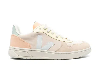 Pre-owned Veja Men's  V10 Suede Sneakers In Sable/menthol/co