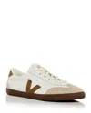 Veja Volley Suede-trimmed O.t. Leather Sneakers In Wt Tnt Brk