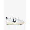 Veja Low-top Sneakers With Perforated Detailing And Iconic Logo In White/navy