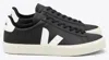 Veja Campo Black And White Low Top Sneakers In Vegan Leather Man In Black