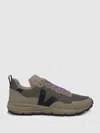 Veja Mesh Hiking Trainers In Khaki/black