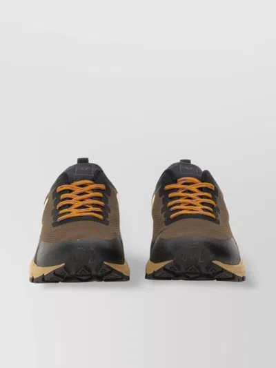 Veja Mesh Upper Dekkan Sneakers With Pull Tab And Rubber Sole In Brown