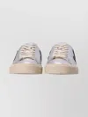 Veja Metallic Low Top Sneakers With Rubber Sole In Neutral