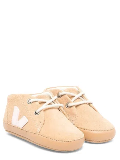 Veja Mini Cradle Suede Sneakers In Beige