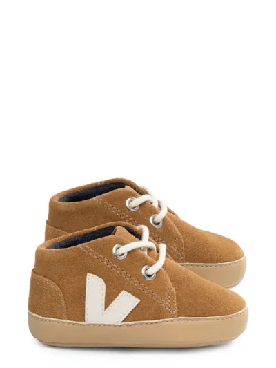 Veja Mini Cradle Suede Sneakers For Little Ones In Beige