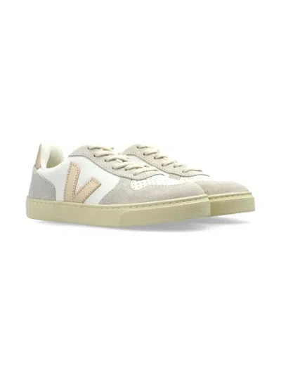 Veja Mini V-10 Sneakers For Kids In Neutral