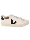 Veja Minimalist White Sneakers With Contrasting Logo In Neutral