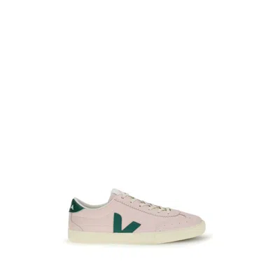 Veja Multicolor Calf Leather Bos Taurus Low Top Sneakers In Pink