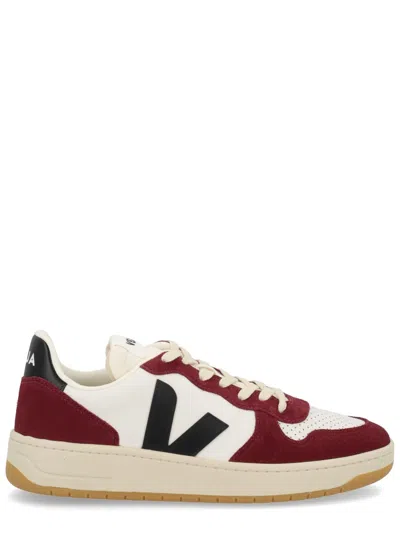 Veja Multicolour Leather And Suede In White