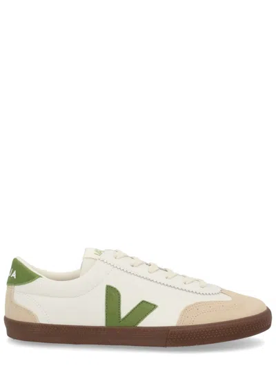 Veja Multicolour Organic Leather Sneaker In White