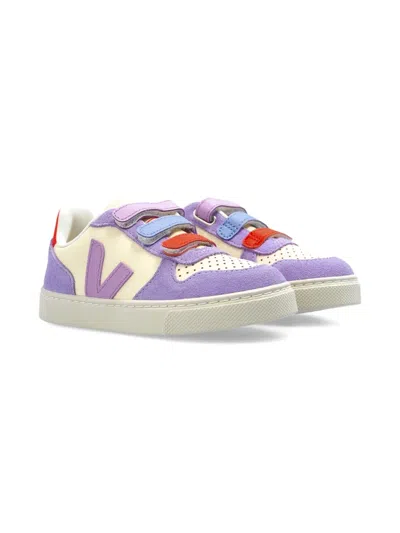 Veja Kids' Multicoloured-straps Low-top Sneakers In Purple