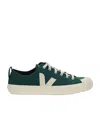 Veja Woman Sneakers Green Size 8 Textile Fibers In Nude