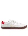 Veja Multicolour Organic Traced Leather In White