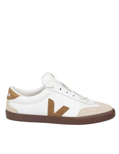 Veja O.t. Leather Sneakers (organic Traced Leather) In White