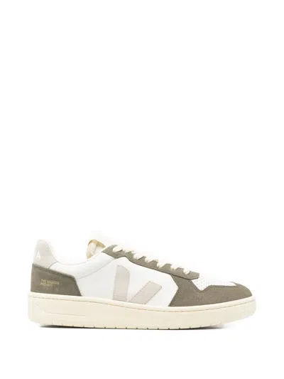 Veja Panelled Perforated Sneakers In White