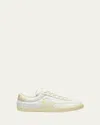 Veja Esplar White Low Top Sneakers With Logo Detail On The Side And Logo Lettering On The Heel In Leather In White Calcaire