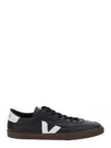 Veja Panenka Black Sneaker With Logo On The Side And Contrasting Heel In Leather Unisex