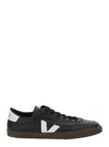 Veja Panenka Black Sneaker With Logo On The Side And Contrasting Heel In Leather Unisex In Black
