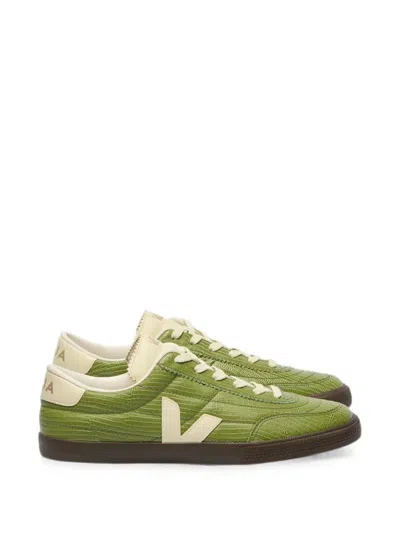 Veja Panenka Lizard-effect Sneakers In Green