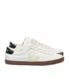 Veja Low-top Round Toe Sneakers With Contrast Sole In White