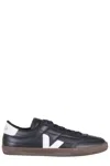 Veja Panenka Black Sneaker With Logo On The Side And Contrasting Heel In Leather Unisex In Multi