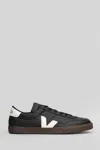 Veja Panenka Black Sneaker With Logo On The Side And Contrasting Heel In Leather Unisex In Multi