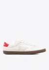 Veja Multicolour Organic Traced Leather In White